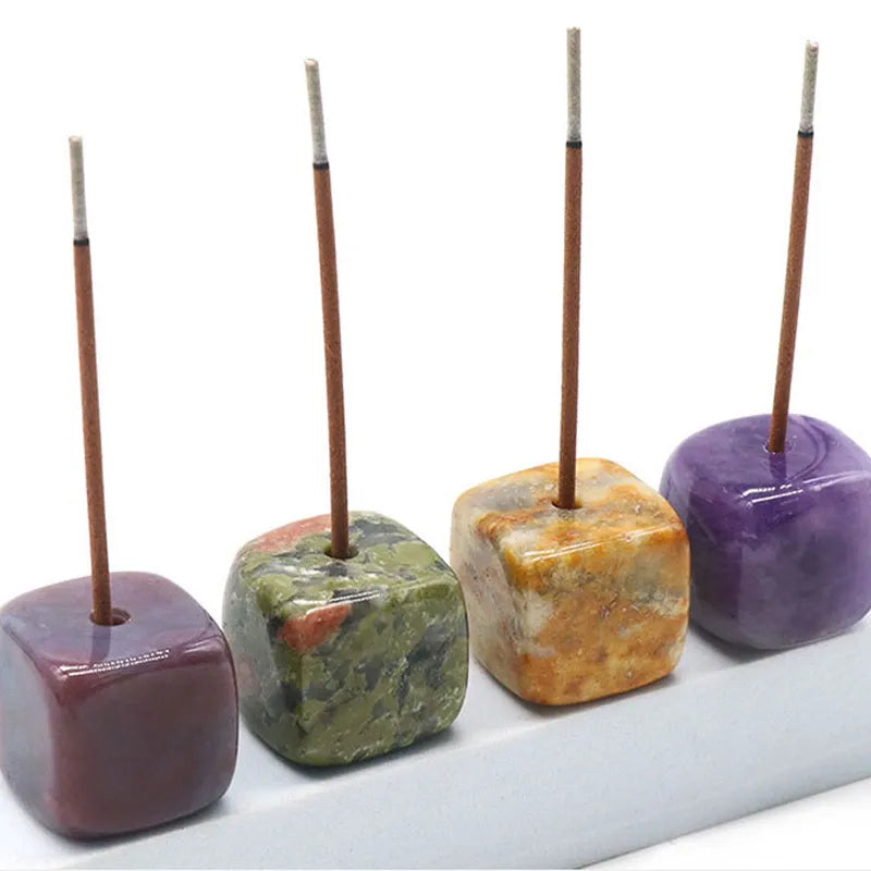 Natural Quartz Stone Incense Stick Holder