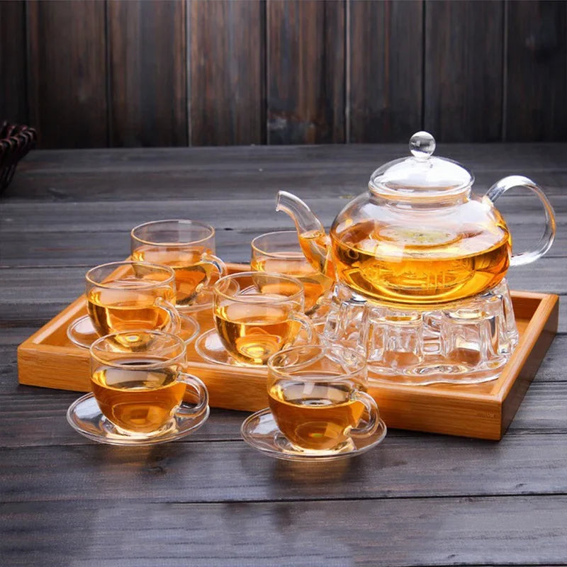 Heat Resistant Glass Teapot with Infuser