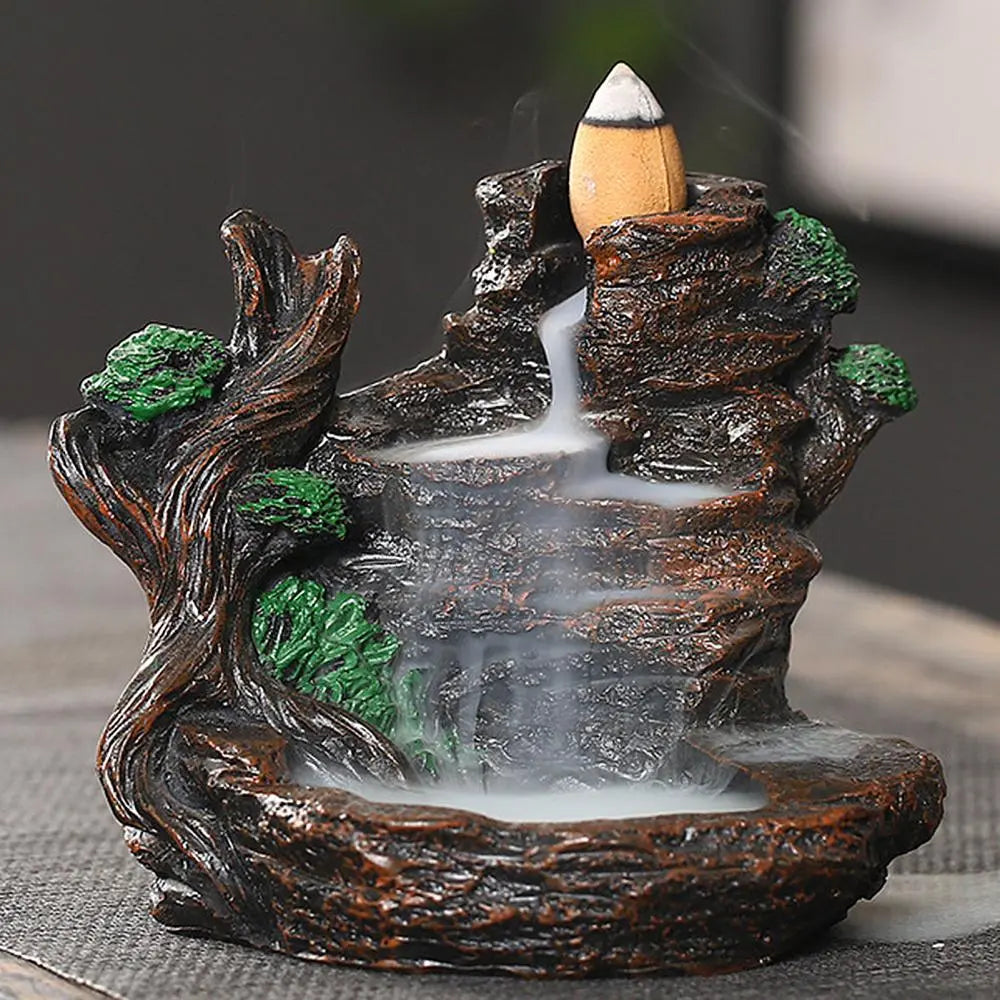 Waterfall Mountains Rivers Incense Burners Holder