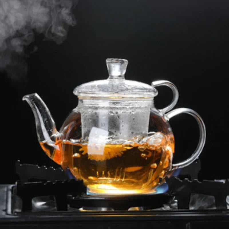 Heat Resistant Glass Teapot with Infuser