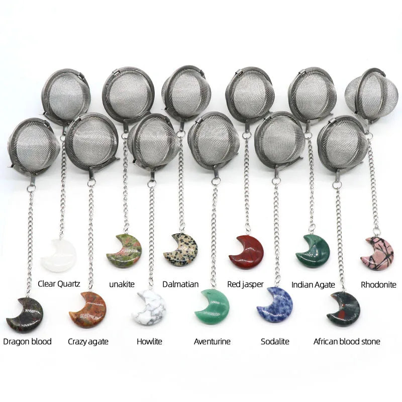 Crystal Moon Mesh Strainer Infuser for Loose Tea