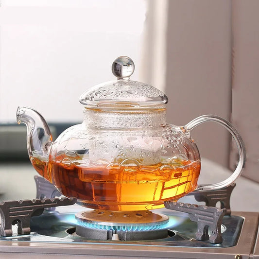 Heat Resistant Glass Teapot with Infuser