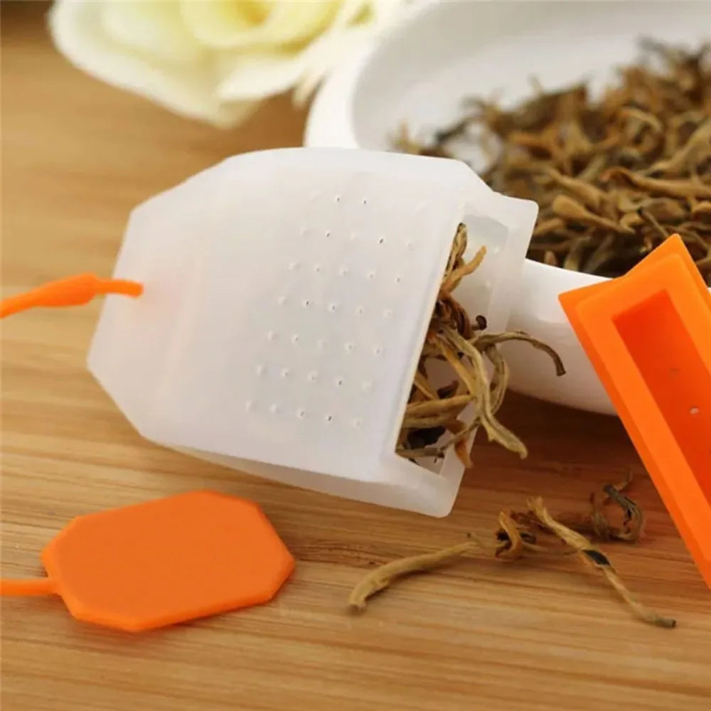 4pcs Reusable Silicone Tea Infuser Bag