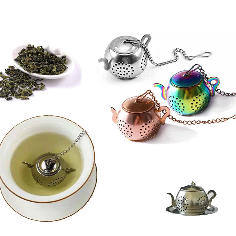 Metal Teapot Shape Loose Tea Infuser