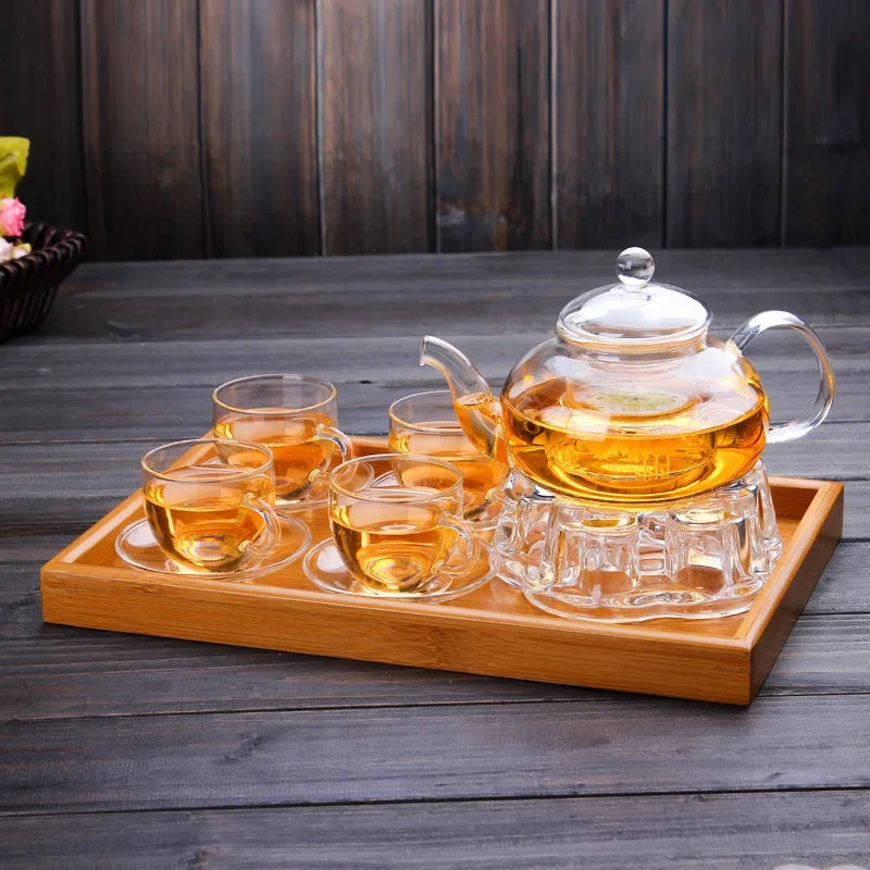 Heat Resistant Glass Teapot with Infuser