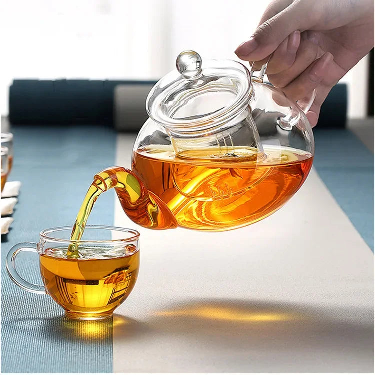 Heat Resistant Glass Teapot with Infuser