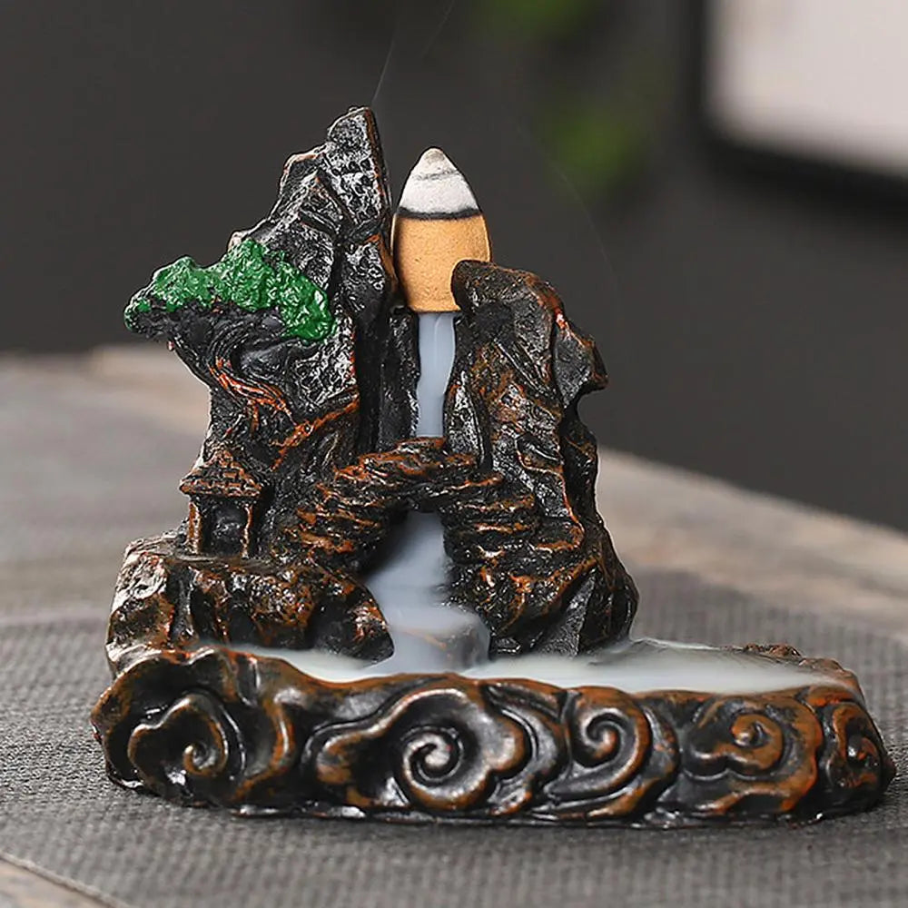 Waterfall Mountains Rivers Incense Burners Holder