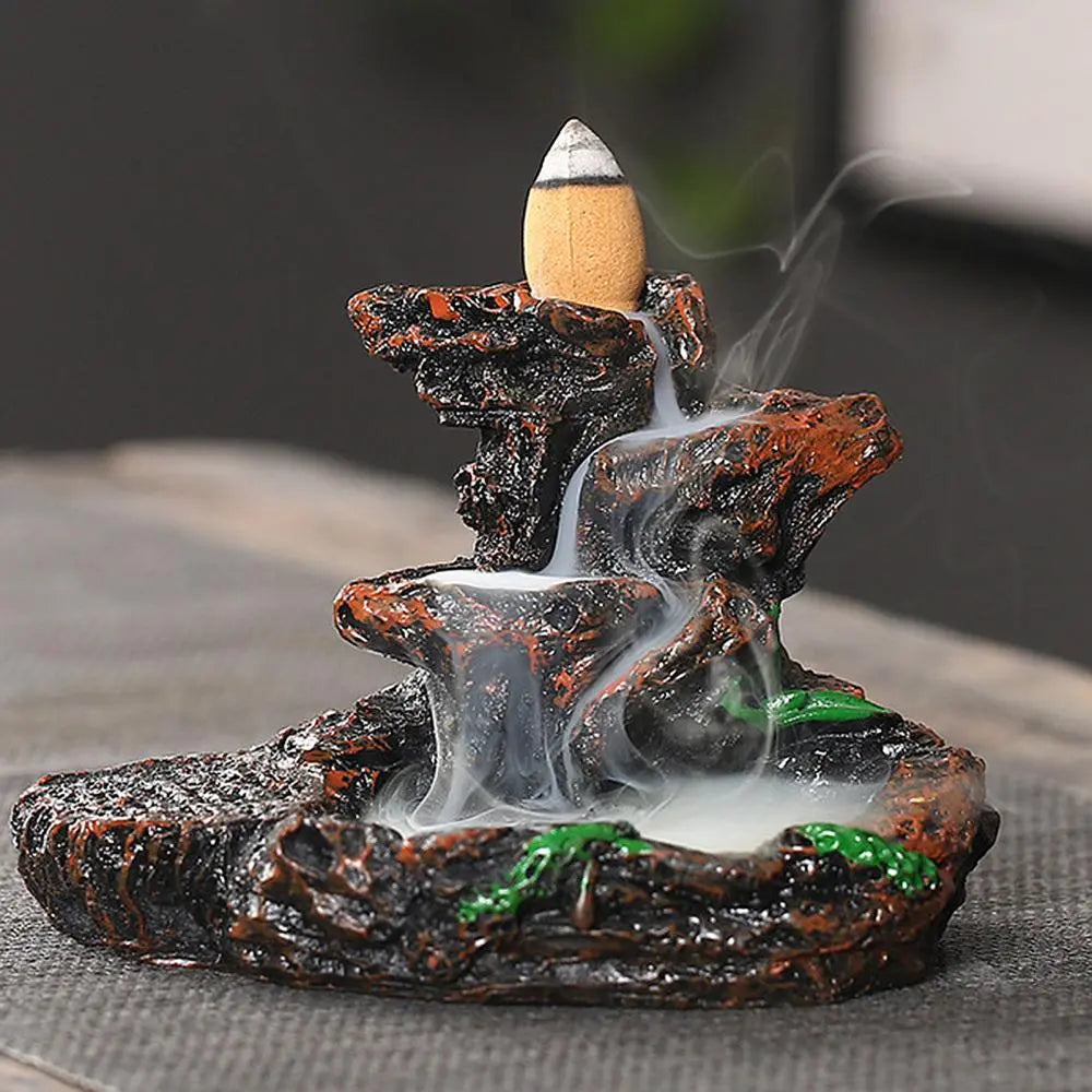 Waterfall Mountains Rivers Incense Burners Holder