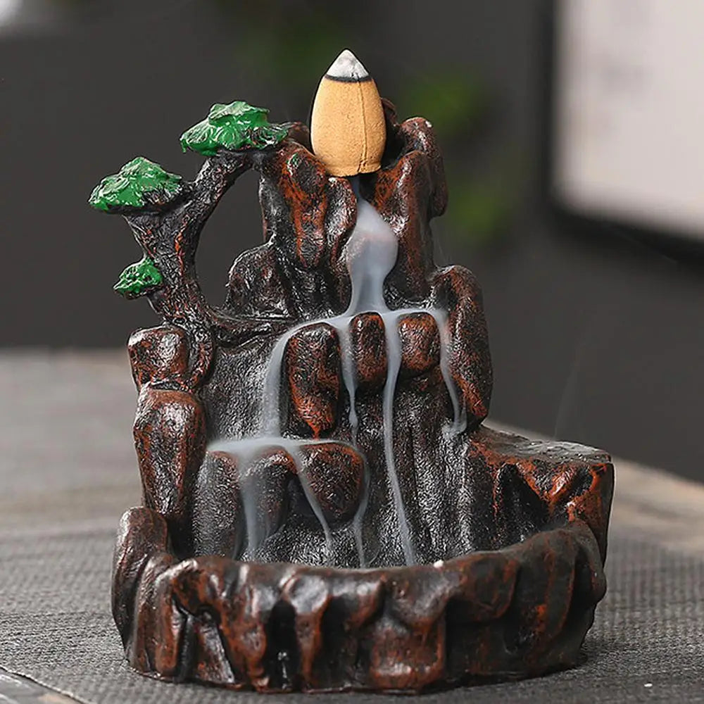 Waterfall Mountains Rivers Incense Burners Holder