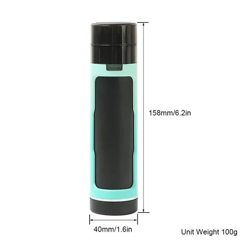 Manual Herbal Grinder with Tube Case