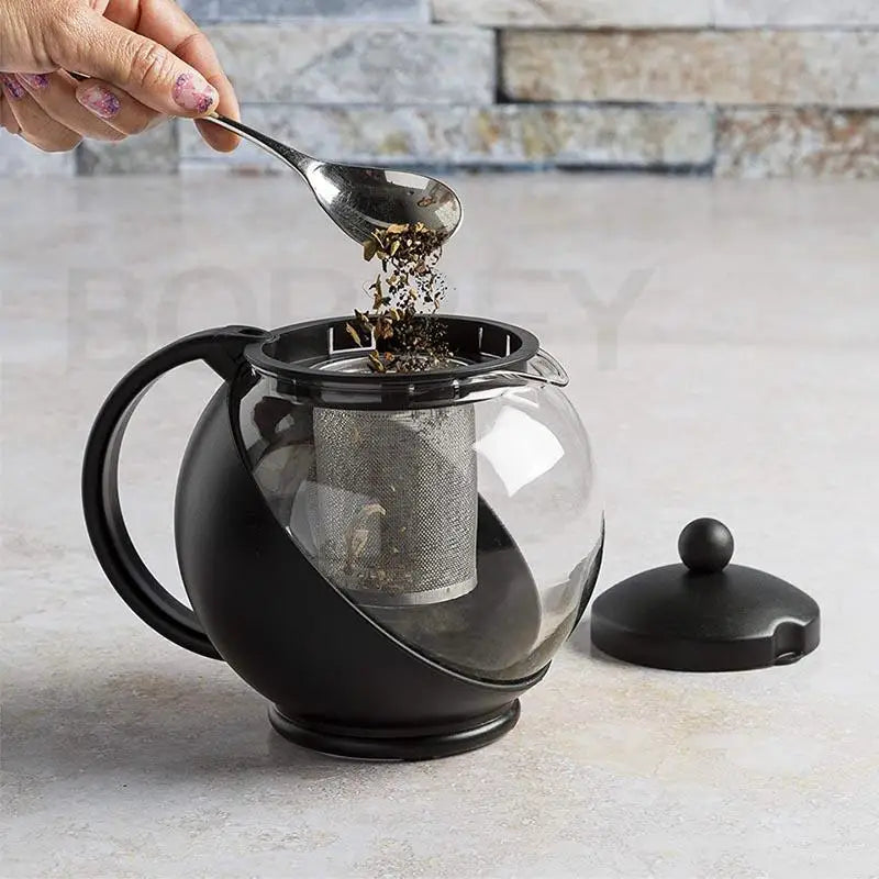 BORREY Half Moon Teapot With Removable Infuser