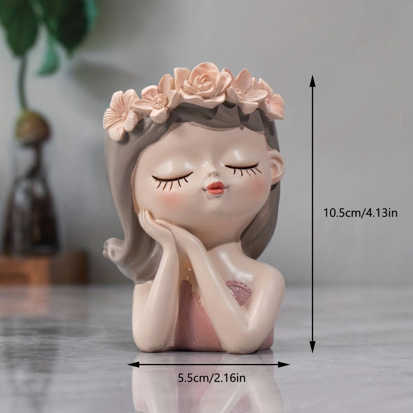 Girl Head Planter Pot